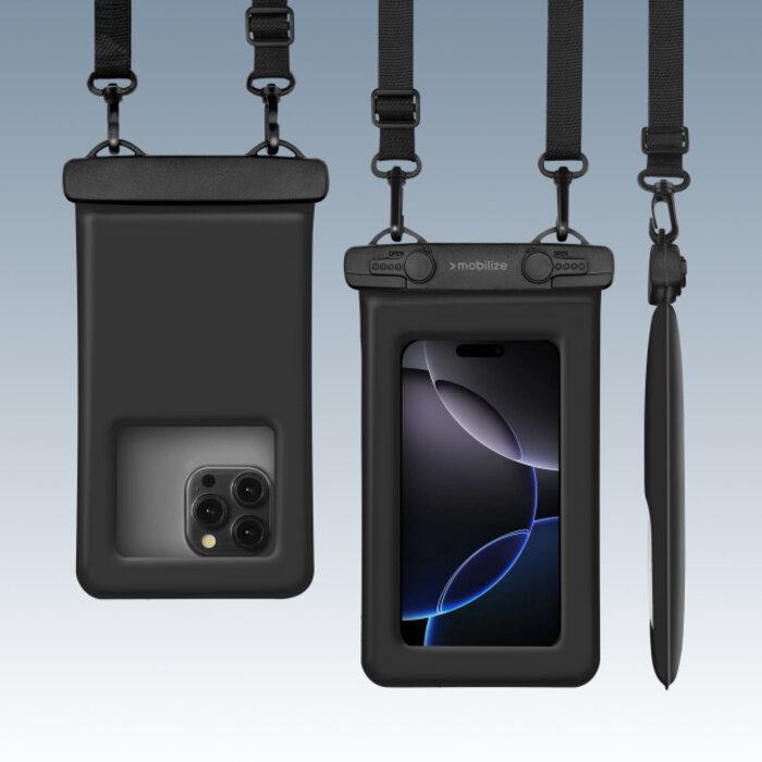 Mobilize Mobilize Universal Waterproof Floating Bag IP68 incl. Lanyard Black