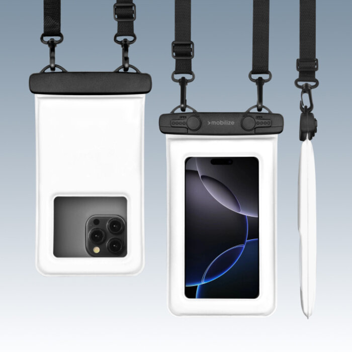 Mobilize Mobilize Universal Waterproof Floating Bag IP68 incl. Lanyard White
