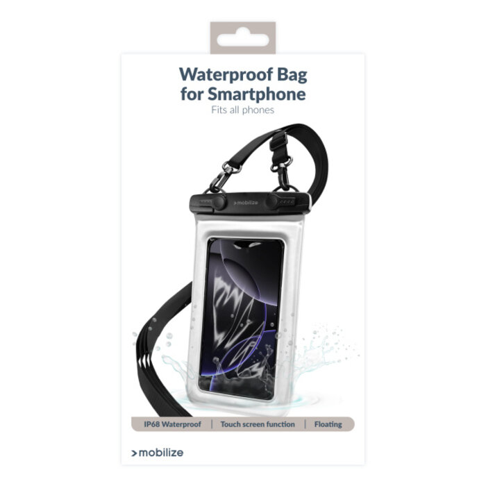 Mobilize Mobilize Universal Waterproof Floating Bag IP68 incl. Lanyard White