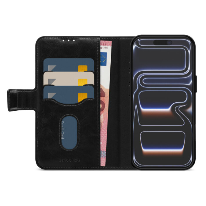Mobilize Mobilize 2in1 Magsafe Compatible Gelly Wallet Case Apple iPhone 17 Pro Max Black