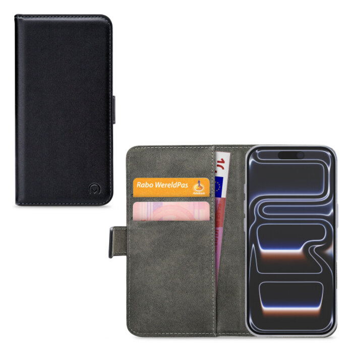 Mobilize Mobilize Classic Gelly Wallet Book Case Apple iPhone 17 Pro Black
