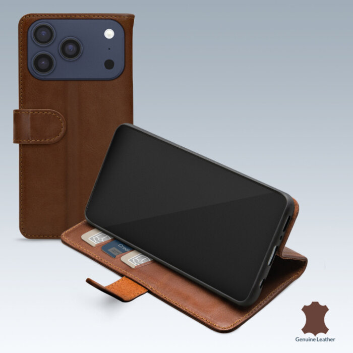 Mobilize Mobilize Leather Wallet Apple iPhone 17 Pro Max Brown