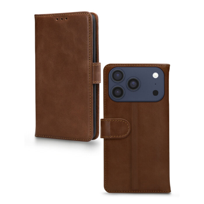 Mobilize Mobilize Leather Wallet Apple iPhone 17 Pro Max Brown