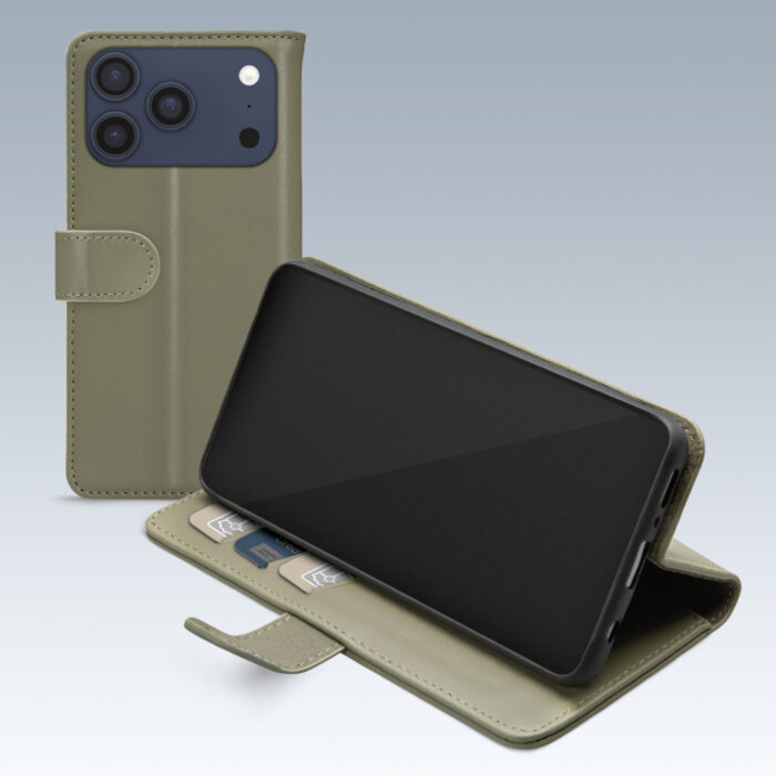 Mobilize Mobilize Premium Gelly Wallet Book Case Apple iPhone 17 Pro Max Green