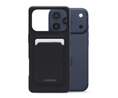 Mobilize Mobilize Rubber Gelly Card Case Apple iPhone 17 Pro Matt Black