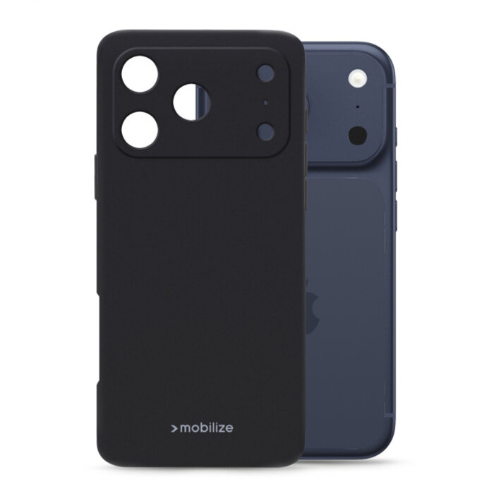 Mobilize Mobilize Rubber Gelly Case Apple iPhone 17 Pro Max Matt Black