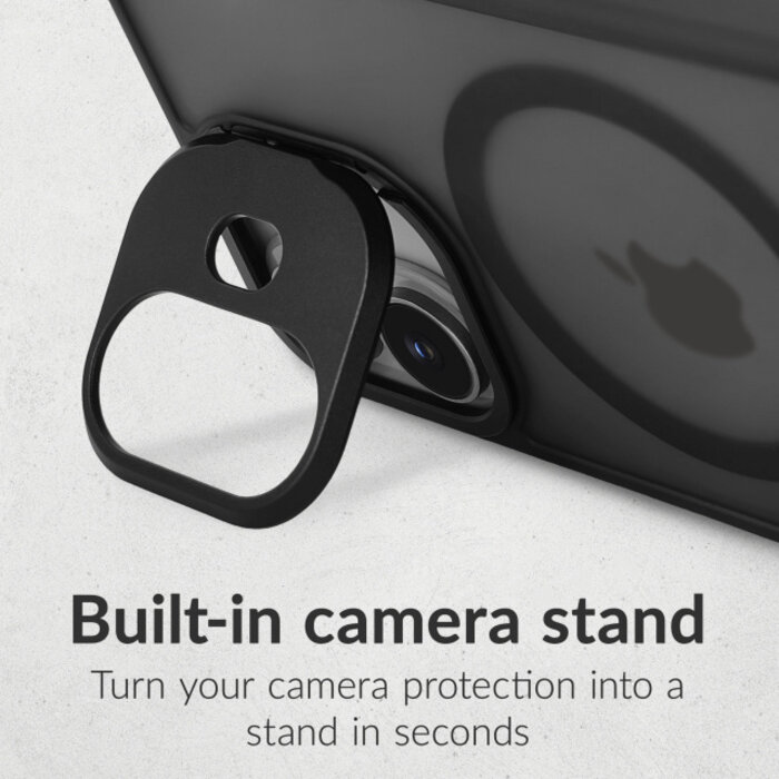 Mobilize Mobilize MagSafe Compatible Hybrid Pro Case with Camera Stand Apple iPhone 15 Pro Black