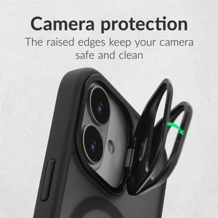 Mobilize Mobilize MagSafe Compatible Hybrid Pro Case with Camera Stand Apple iPhone 15 Pro Black
