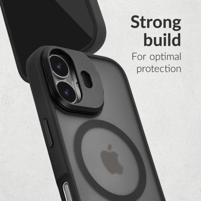 Mobilize Mobilize MagSafe Compatible Hybrid Pro Case with Camera Stand Apple iPhone 16 Black