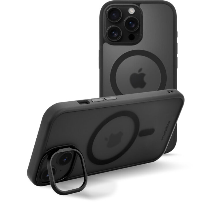 Mobilize Mobilize MagSafe Compatible Hybrid Pro Case with Camera Stand Apple iPhone 16 Pro Max Black