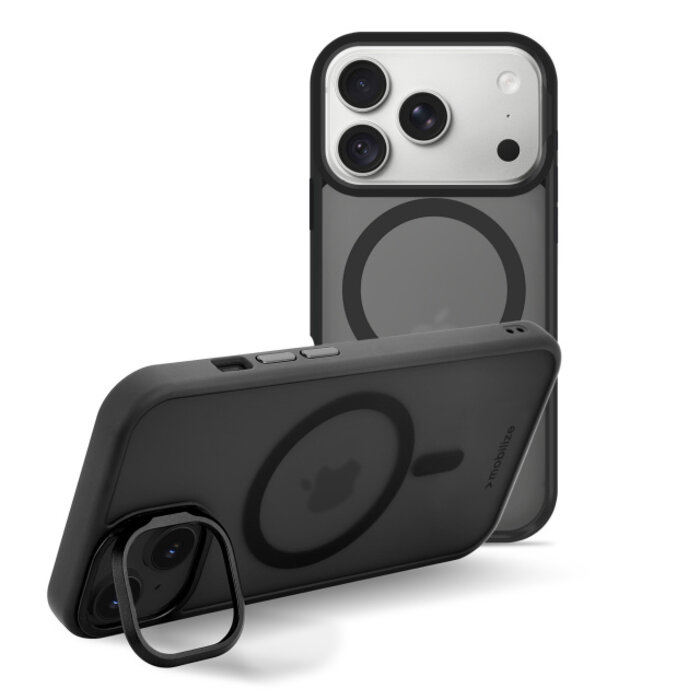 Mobilize Mobilize MagSafe Compatible Hybrid Pro Case with Camera Stand Apple iPhone 17 Pro Max/18 Pro Max Black