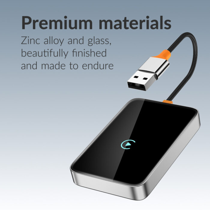 Mobilize Mobilize Premium 2in1 Adapter for Wireless Apple Carplay/Android Auto Black