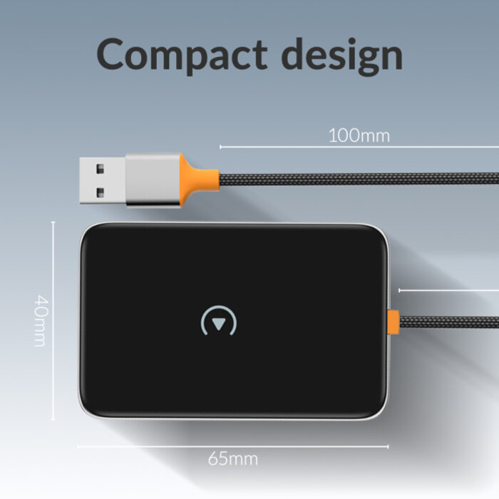 Mobilize Mobilize Premium 2in1 Adapter for Wireless Apple Carplay/Android Auto Black