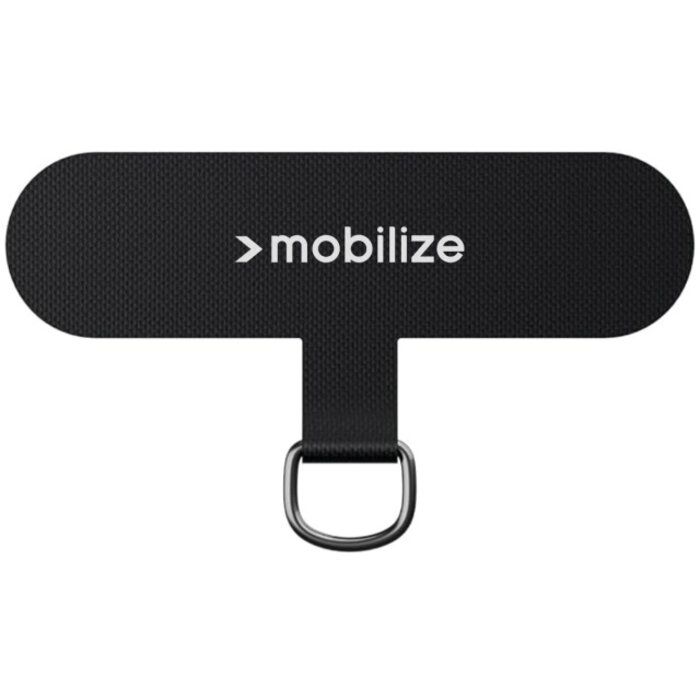Mobilize Mobilize Nylon Patch for Lanyard 5 Pieces - Black  (with metal ring)