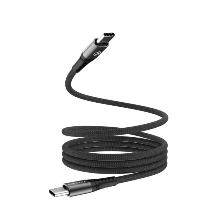 Mobilize Mobilize Magnetic Nylon Cable - USB-C to USB-C - 1m. - 100W Black