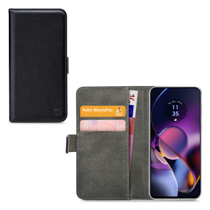 Mobilize Mobilize Classic Gelly Wallet Book Case Motorola Moto G54 Power Black