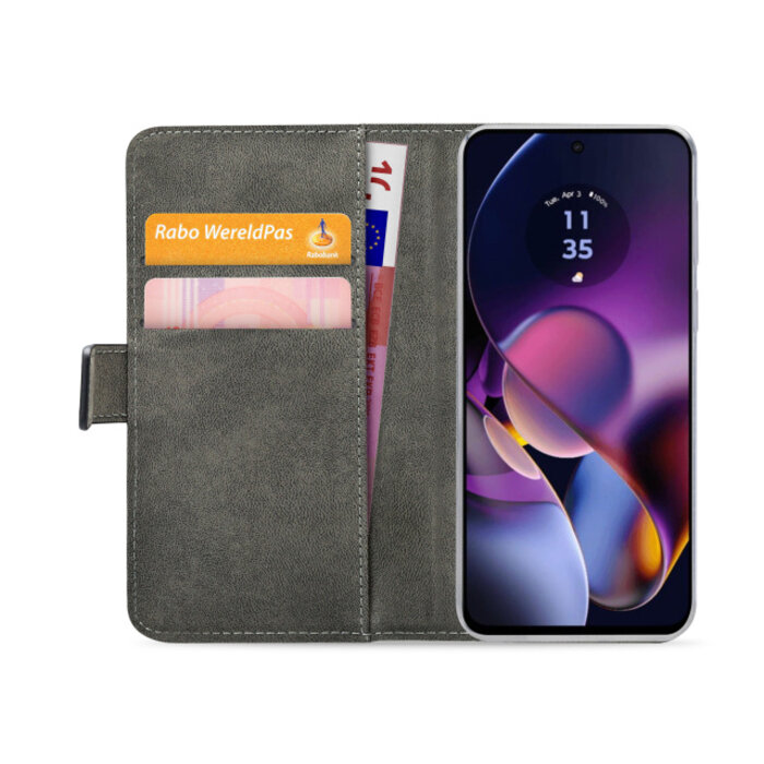 Mobilize Mobilize Classic Gelly Wallet Book Case Motorola Moto G54 Power Black