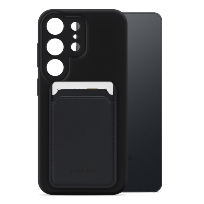 Mobilize Mobilize Rubber Gelly Card Case Samsung Galaxy S26 Ultra 5G Matt Black