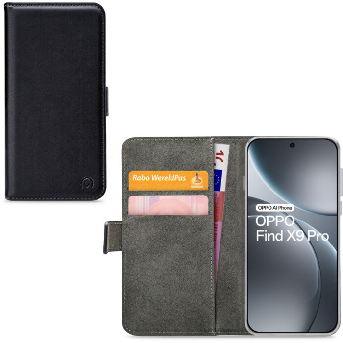 Mobilize Mobilize Classic Gelly Wallet Book Case OPPO Find X9 Pro Black
