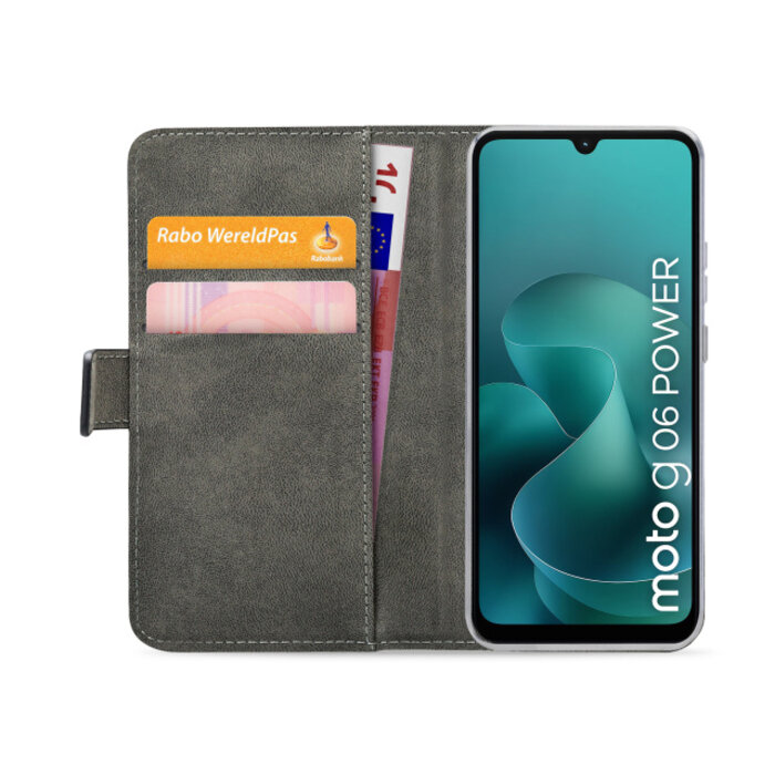 Mobilize Mobilize Classic Gelly Wallet Book Case Motorola Moto G06/G06 Power Black