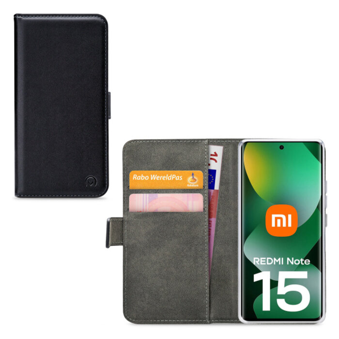 Mobilize Mobilize Classic Gelly Wallet Book Case Xiaomi Redmi Note 15 5G Zwart