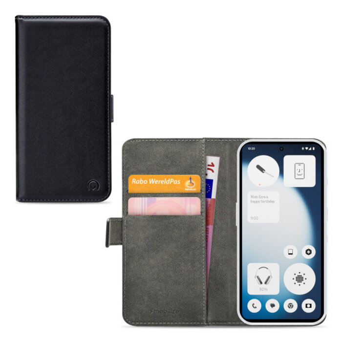 Mobilize Mobilize Classic Gelly Wallet Book Case Nothing Phone (3a) Lite Black