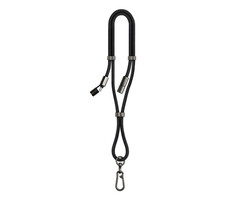 Mobilize Mobilize Lanyard Nylon Cable - USB-C to USB-C - 1.85m - 60W Black