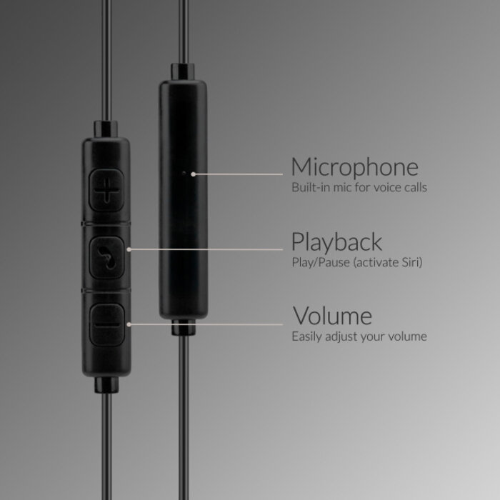 Mobilize Mobilize In-ear Stereo Headset with Remote USB-C Black