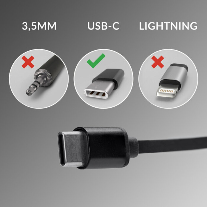 Mobilize Mobilize In-ear Stereo Headset with Remote USB-C Black