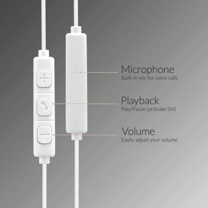 Mobilize Mobilize In-ear Stereo Headset with Remote USB-C White