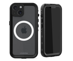 Mobilize Mobilize MagSafe Waterproof Case Apple iPhone 15 - Clear/Black