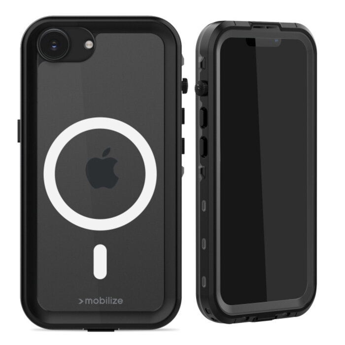 Mobilize Mobilize MagSafe Compatible Waterproof Case Apple iPhone 16e/17e Clear/Black