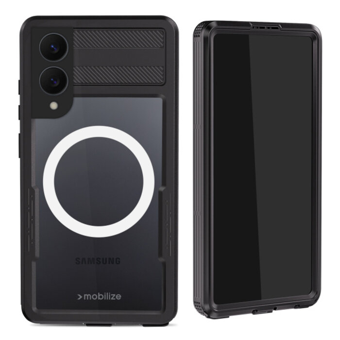 Mobilize Mobilize MagSafe Compatible Waterproof Case Samsung Galaxy S25 Edge 5G Clear/Black