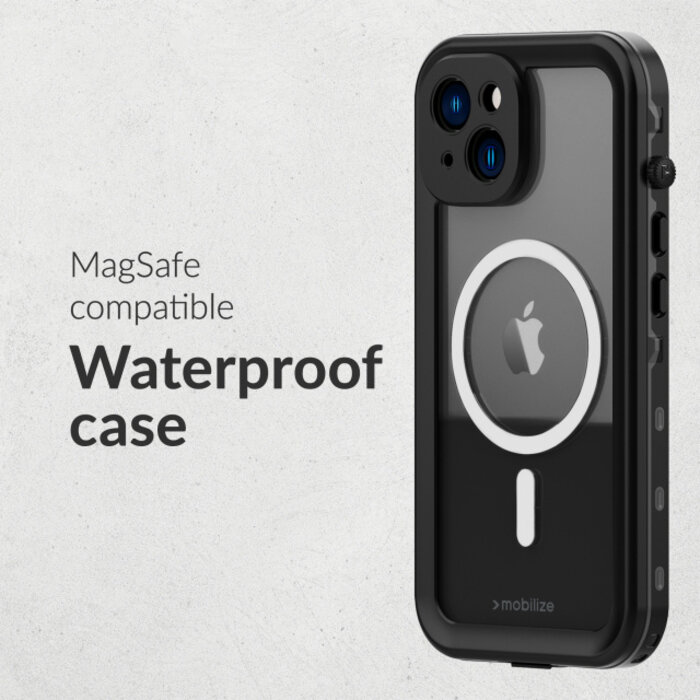 Mobilize Mobilize MagSafe Compatible Waterproof Case Samsung Galaxy S25 Edge 5G Clear/Black