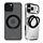 Mobilize MagSafe Compatible 360 Rotating Ring Stand Case Apple iPhone 15 Clear/Black