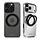 Mobilize MagSafe Compatible 360 Rotating Ring Stand Case Apple iPhone 15 Pro Clear/Black