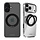Mobilize MagSafe Compatible 360 Rotating Ring Stand Case Apple iPhone 16 Clear/Black
