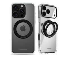 Mobilize Mobilize MagSafe 360 Ring Stand Case Apple iPhone 16 Pro Clear/Black
