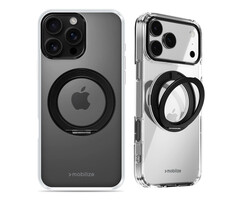 Mobilize Mobilize MagSafe 360 Ring Stand Case Apple iPhone 16 Pro Max Clear/Black