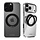 Mobilize MagSafe Compatible 360 Rotating Ring Stand Case Apple iPhone 16 Pro Max Clear/Black