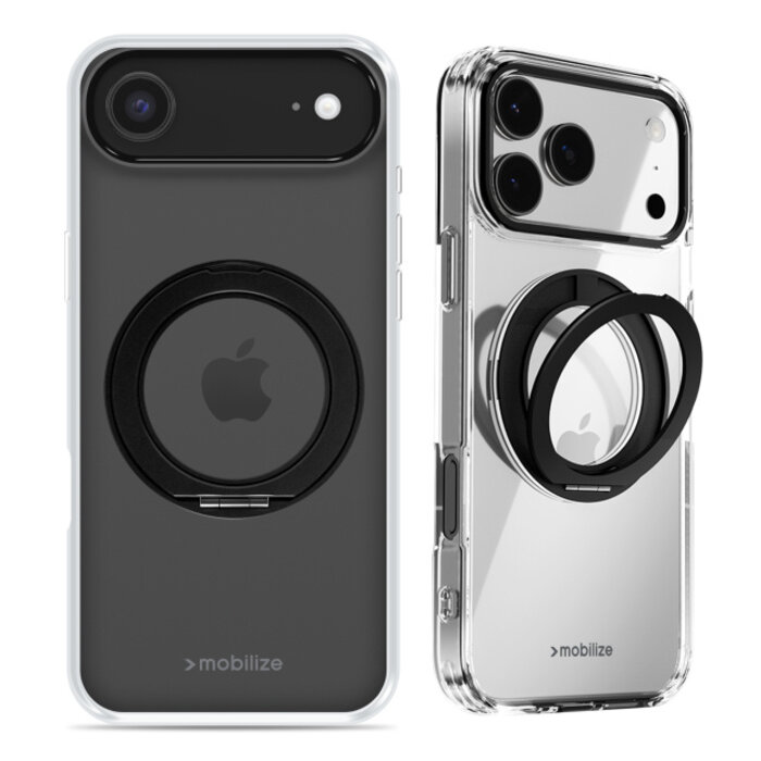 Mobilize Mobilize MagSafe Compatible 360 Rotating Ring Stand Case Apple iPhone Air Clear/Black