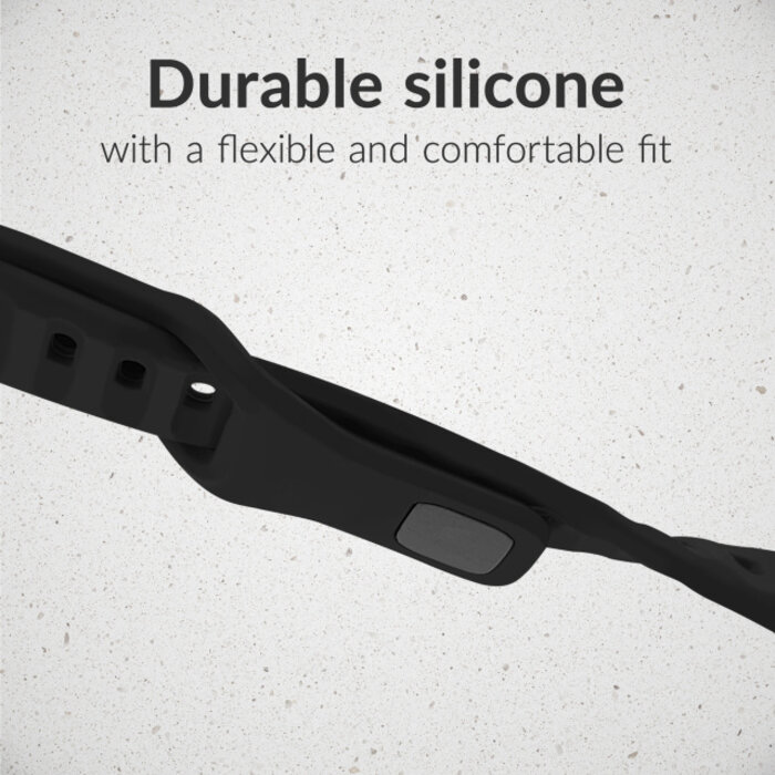Mobilize Mobilize Silicon Watch Band - Sports - for Apple 42 (Gen 1 t/m 3)/44/45/46/49mm - Black
