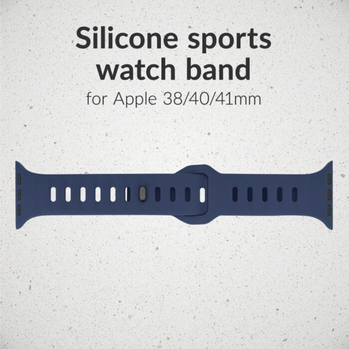 Mobilize Mobilize Silicon Watch Band - Sports - for Apple 38/40/41/(Gen 10+) 42mm - Blue