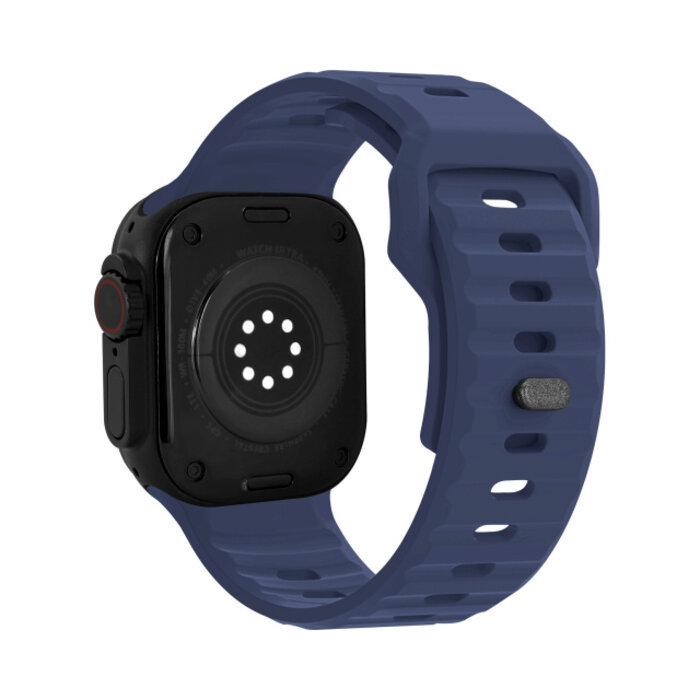 Mobilize Mobilize Silicon Watch Band - Sports - for Apple 42 (Gen 1 t/m 3)/44/45/46/49mm - Blue