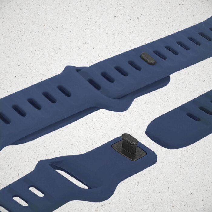 Mobilize Mobilize Silicon Watch Band - Sports - for Apple 42 (Gen 1 t/m 3)/44/45/46/49mm - Blue