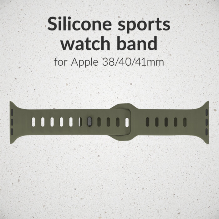 Mobilize Mobilize Silicon Watch Band - Sports - for Apple 38/40/41/(Gen 10+) 42mm - Green