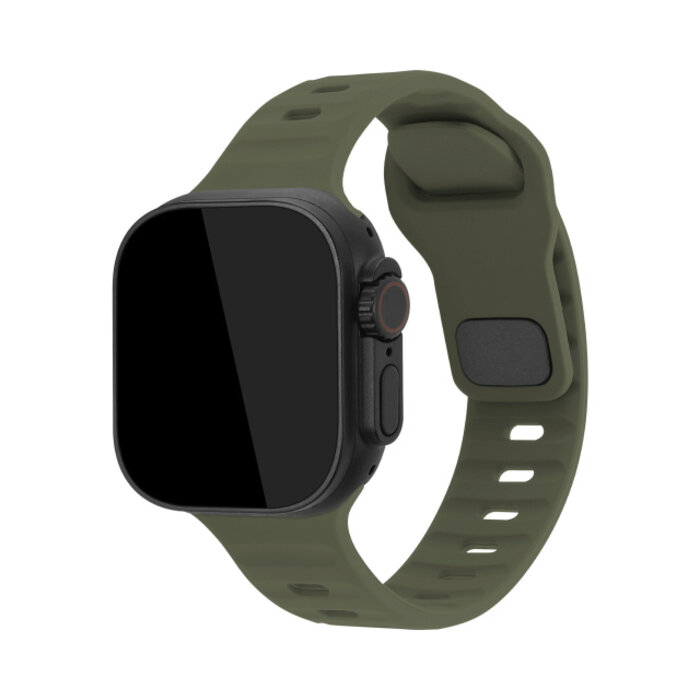 Mobilize Mobilize Silicon Watch Band - Sports - for Apple 42 (Gen 1 t/m 3)/44/45/46/49mm - Green