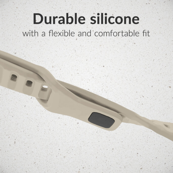 Mobilize Mobilize Silicon Watch Band - Sports - for Apple 42 (Gen 1 t/m 3)/44/45/46/49mm - Starlight