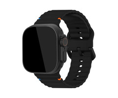 Mobilize Mobilize Silicon Watch Band - Buckle - for Apple 38/40/41/(Gen 10+) 42mm - Black