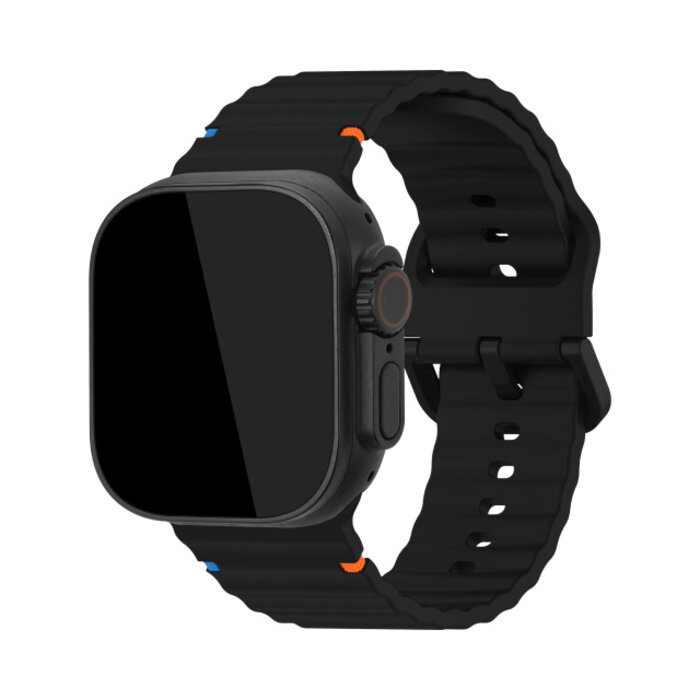 Mobilize Mobilize Silicon Watch Band - Buckle - for Apple 38/40/41/(Gen 10+) 42mm - Black